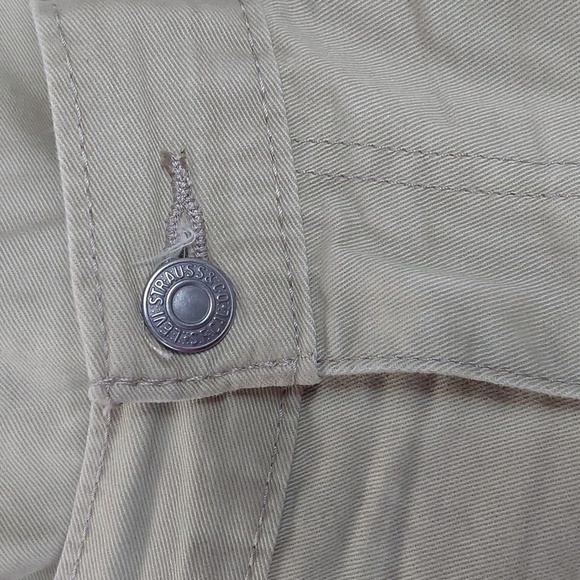 Levi's- Tan/ Khaki Super Soft Cotton Zip Pants Preppy Neutral Career Sz.38 X 32 - Picture 9 of 13